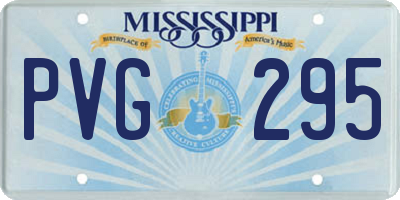 MS license plate PVG295