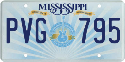 MS license plate PVG795