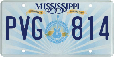 MS license plate PVG814