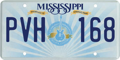 MS license plate PVH168