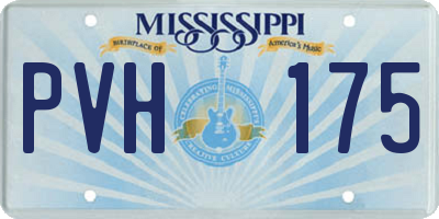 MS license plate PVH175