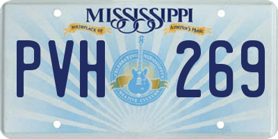 MS license plate PVH269