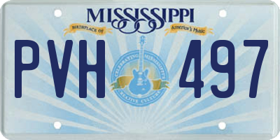 MS license plate PVH497