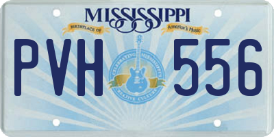 MS license plate PVH556