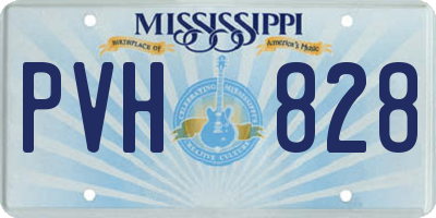 MS license plate PVH828