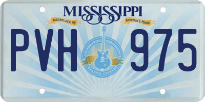 MS license plate PVH975