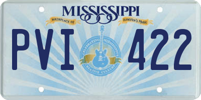 MS license plate PVI422