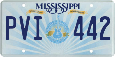 MS license plate PVI442
