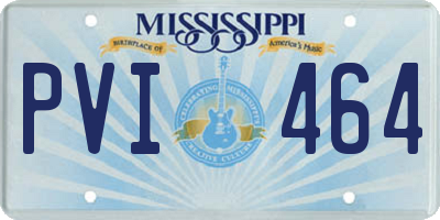 MS license plate PVI464