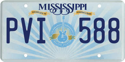 MS license plate PVI588