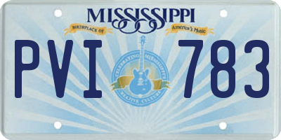 MS license plate PVI783