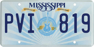 MS license plate PVI819