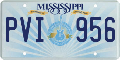 MS license plate PVI956