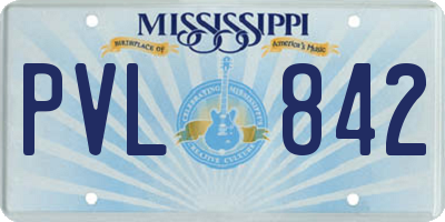 MS license plate PVL842