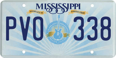 MS license plate PVO338