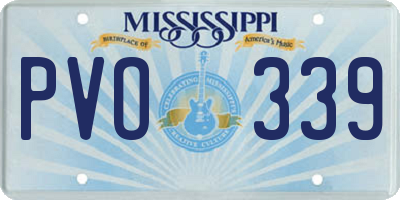 MS license plate PVO339