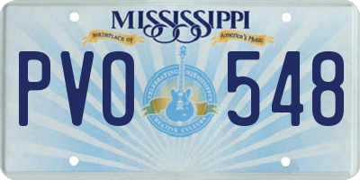 MS license plate PVO548