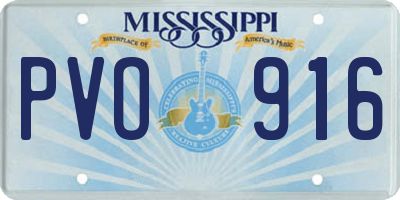 MS license plate PVO916