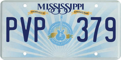 MS license plate PVP379