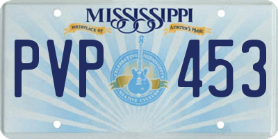 MS license plate PVP453