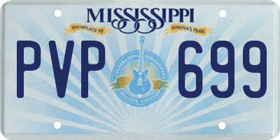 MS license plate PVP699