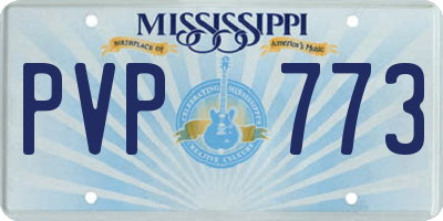 MS license plate PVP773