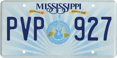 MS license plate PVP927