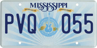 MS license plate PVQ055