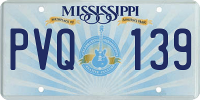 MS license plate PVQ139