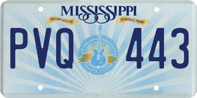 MS license plate PVQ443