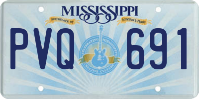 MS license plate PVQ691