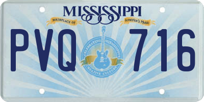 MS license plate PVQ716
