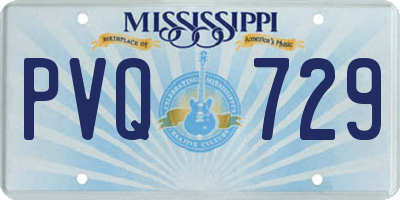 MS license plate PVQ729