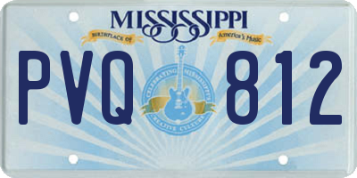 MS license plate PVQ812