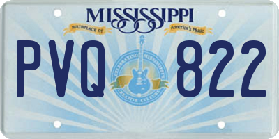 MS license plate PVQ822