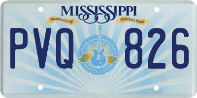 MS license plate PVQ826