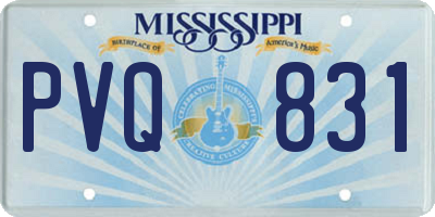 MS license plate PVQ831