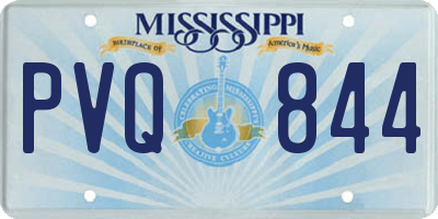 MS license plate PVQ844
