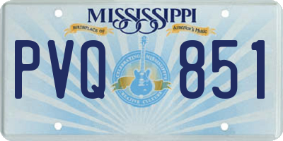 MS license plate PVQ851