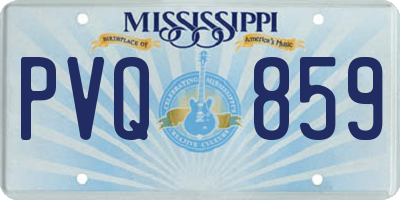 MS license plate PVQ859