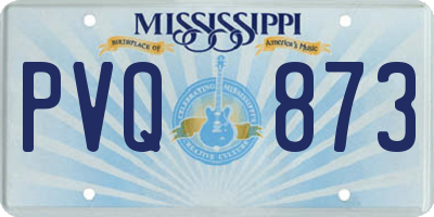 MS license plate PVQ873