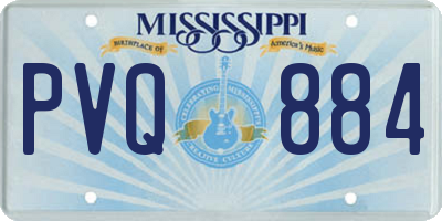 MS license plate PVQ884