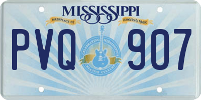 MS license plate PVQ907
