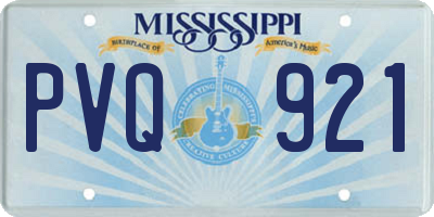MS license plate PVQ921