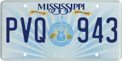 MS license plate PVQ943