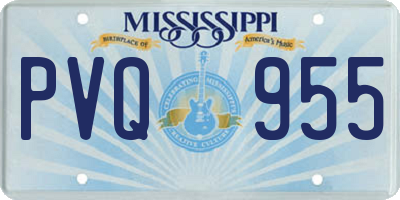 MS license plate PVQ955