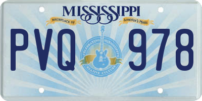 MS license plate PVQ978