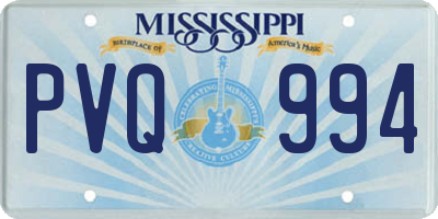 MS license plate PVQ994
