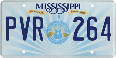 MS license plate PVR264