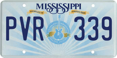 MS license plate PVR339